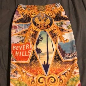 Beverly Hills patterned skirt